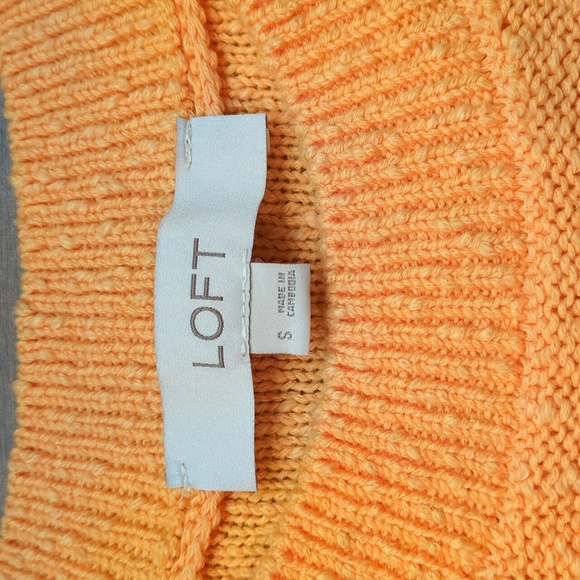 Loft Cap Sleeve Sweater Size S - Picture 5 of 6